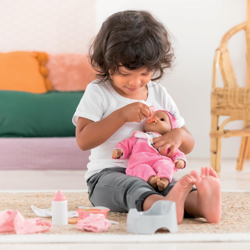 Corolle - Large Accessories Set for Mon Premier Poupon 12" Baby Dolls, 11-Piece Set Includes Bottle, Bib, Diaper, Potty, Pacifier, Tote Bag and More - Image 4